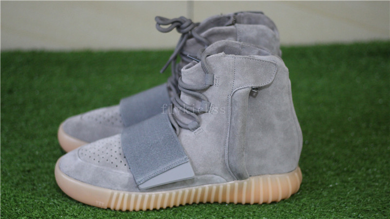 2016 Adidas yeezy boost 750 grey gum glow in the dark